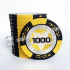 Τσιπ πόκερ του Τέξας Holdem/νομίσματα τσιπ μπακαράδων Mahjong 40mm * 0.3mm