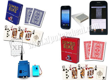 Της Ιταλίας πλαστικές Modiano κάρτες πόκερ ποδηλάτων χαρακτηρισμένες τρόπαιο κόκκινες/μπλε για τη συσκευή ανάλυσης πόκερ
